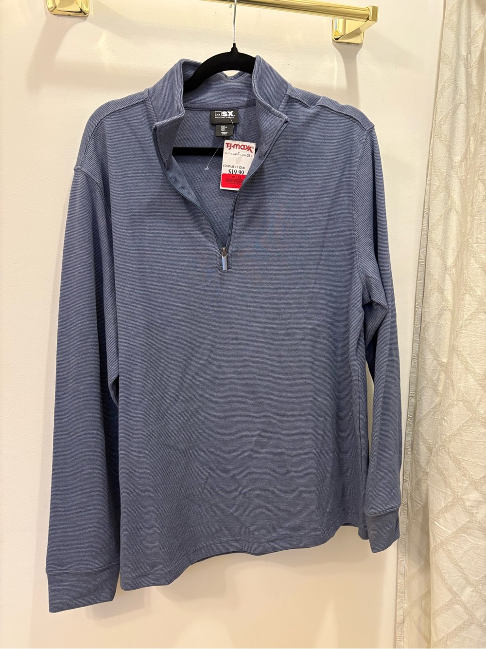 NWT MSX By Michael Strahan Quarter Zip